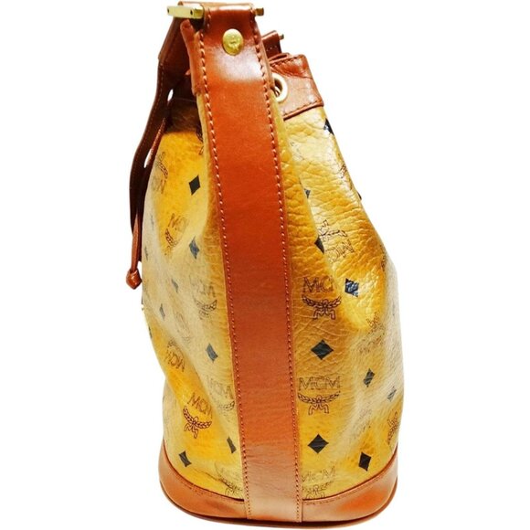 (L3) MCM Shoulder Bag Brown PVC - Picture 2 of 9